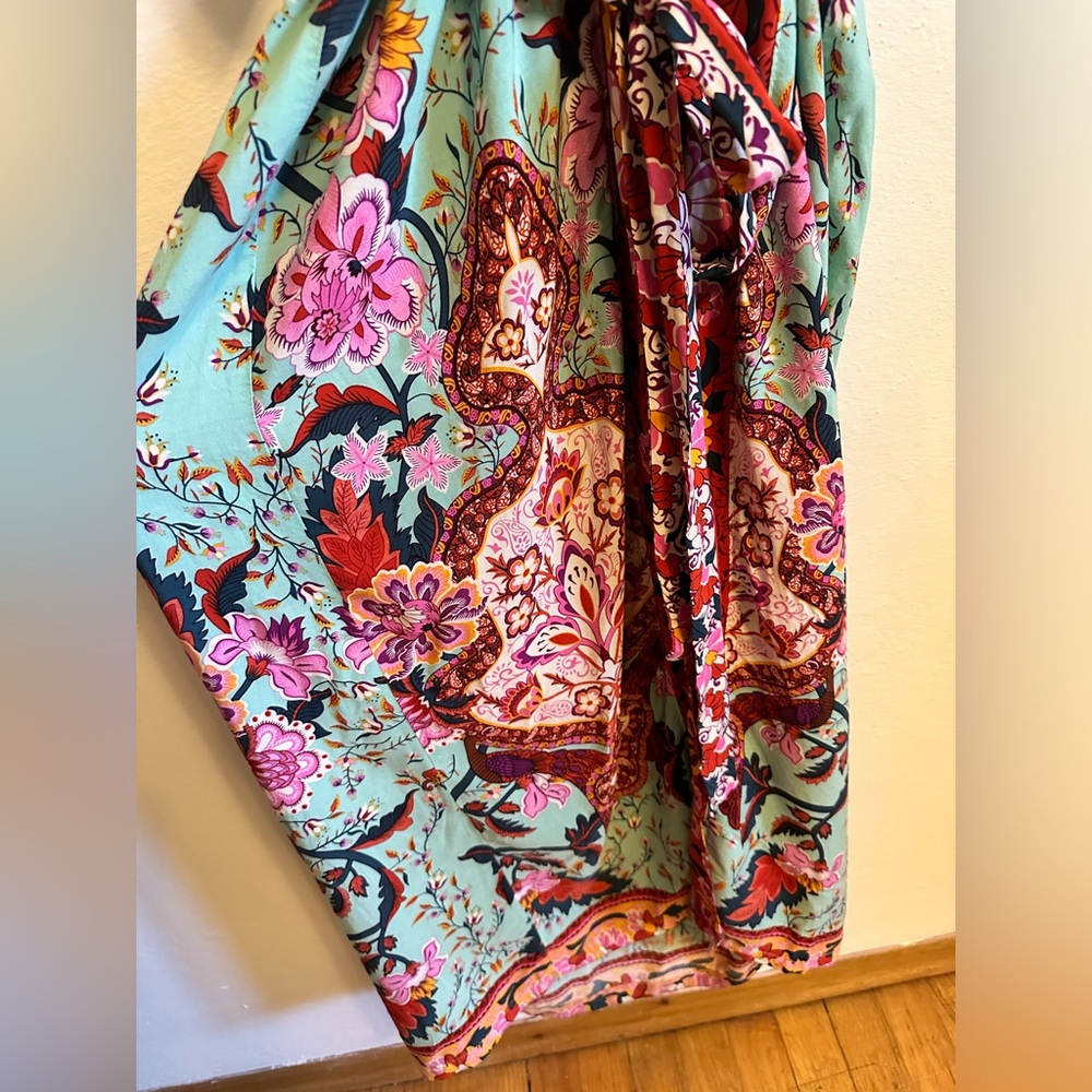 Anthropologie Multicolor Floral Kimono - Picture 13 of 14